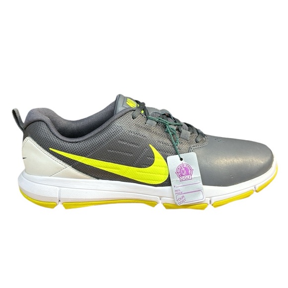 Nike Explorer CTRL #704694-009 Dark Grey/Volt/White Men's Golf Shoes Size 9 New - Picture 6 of 13